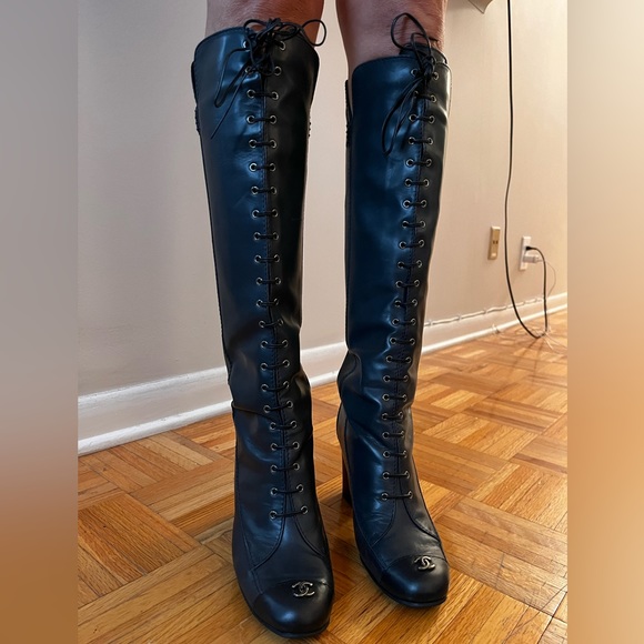 Chanel lace up boots - Picture 6 of 6